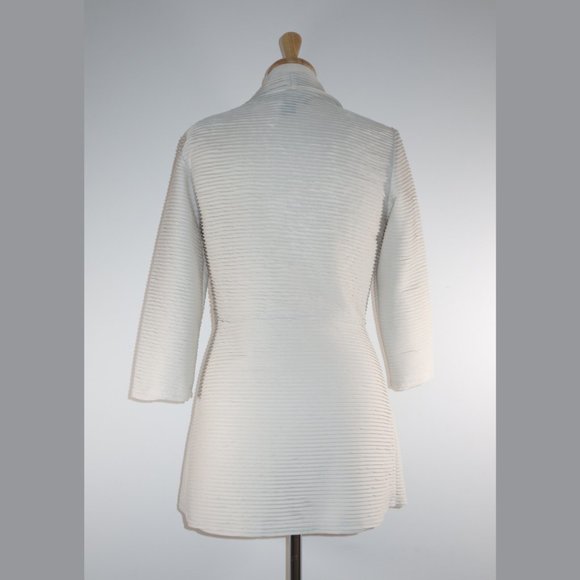 Frank Lyman Cream Cardigan Coat - size 6 - Picture 5 of 16